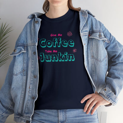 Coffee, Junkin, Unisex Heavy Cotton T-Shirt