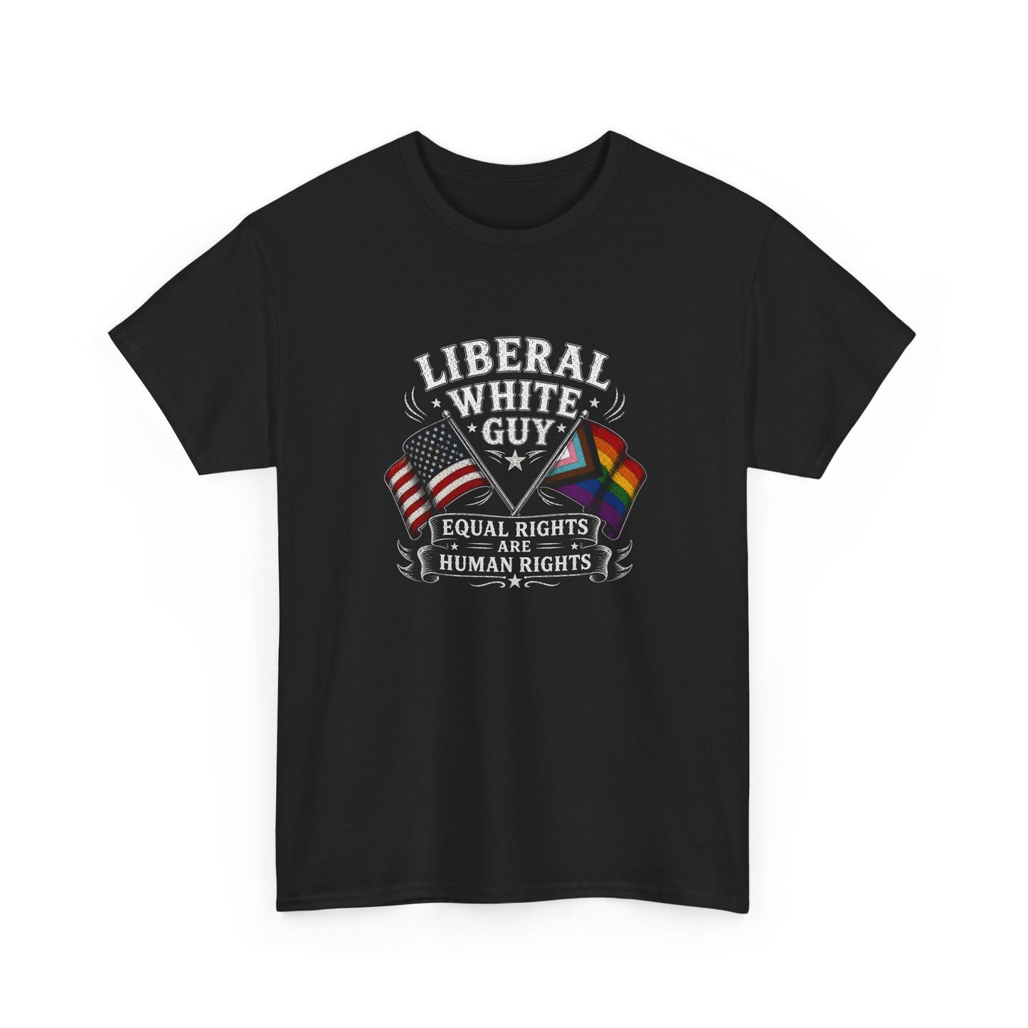 Liberal White Guy Unisex Heavy Cotton Tee