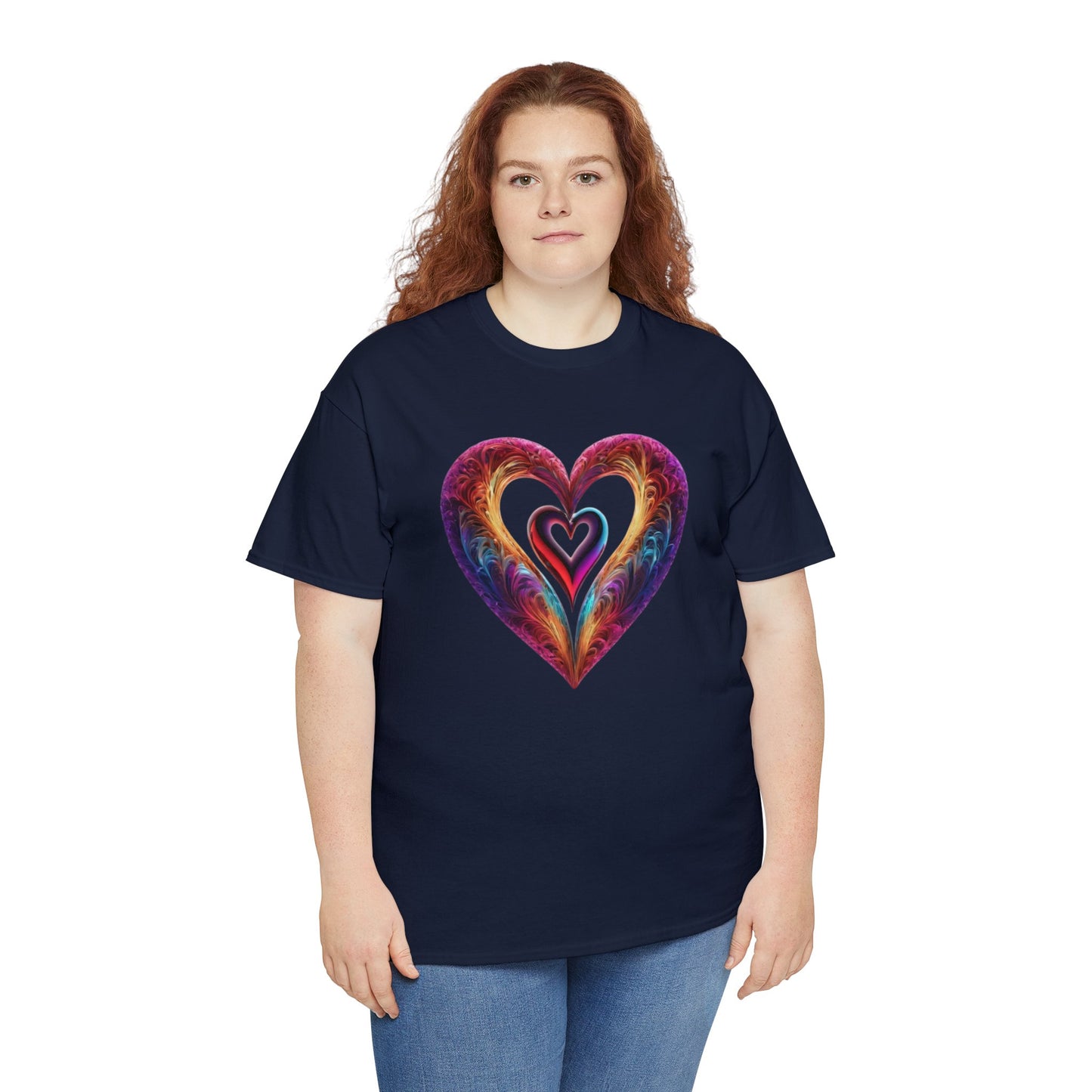 Hearts Unisex Heavy Cotton T-Shirt