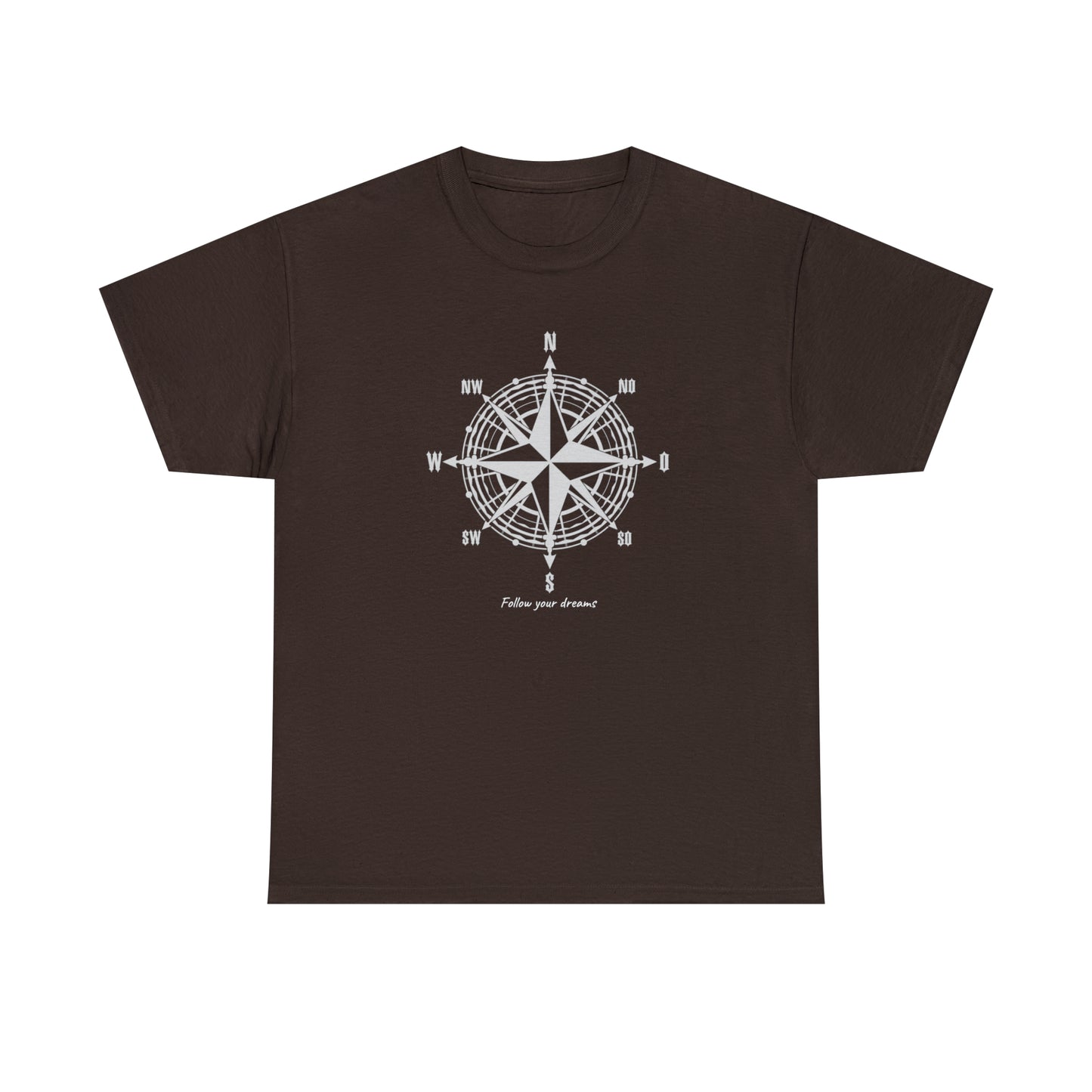 Compass, Follow your dreams - Unisex Heavy Cotton Tee