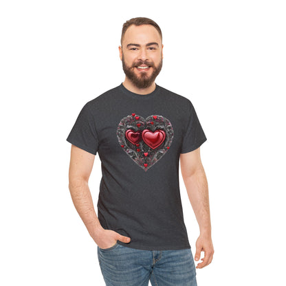 Two Hearts Together Unisex Heavy Cotton T-Shirt