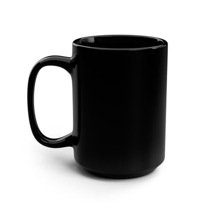 Wait Your Turn Fat Boy - Black Mug, 15oz