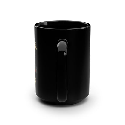 Wait Your Turn Fat Boy - Black Mug, 15oz