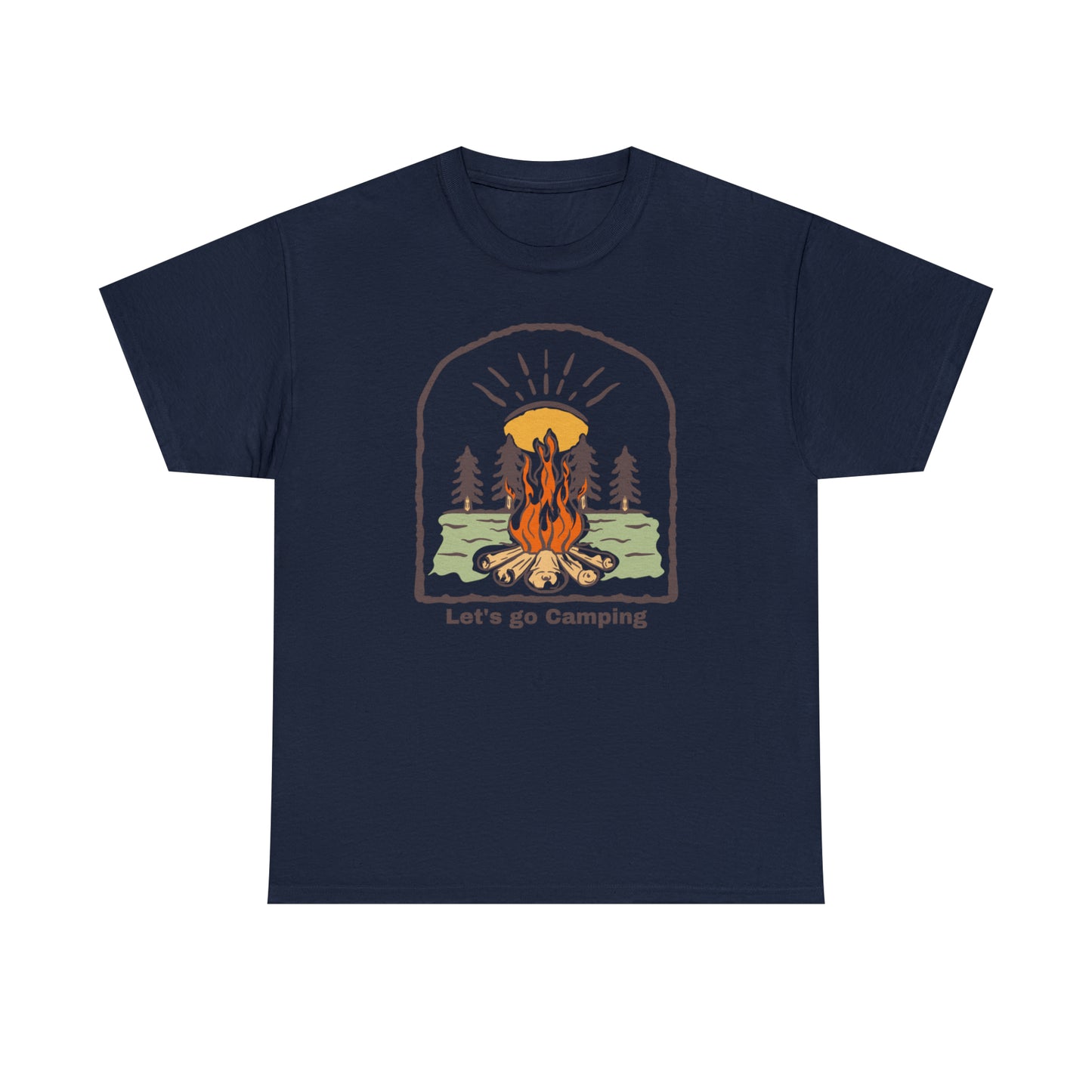 Let's Go Camping - Unisex Heavy Cotton Tee