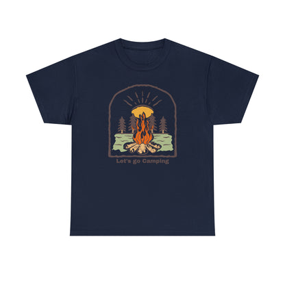 Let's Go Camping - Unisex Heavy Cotton Tee