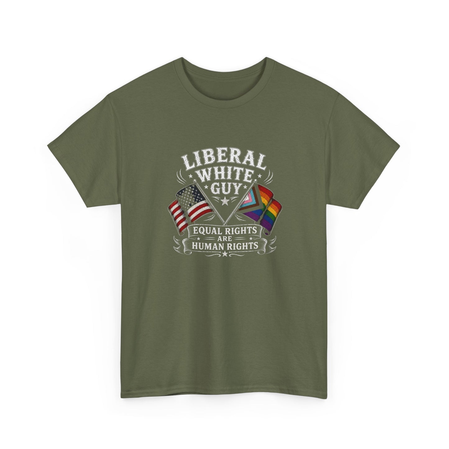 Liberal White Guy Unisex Heavy Cotton Tee
