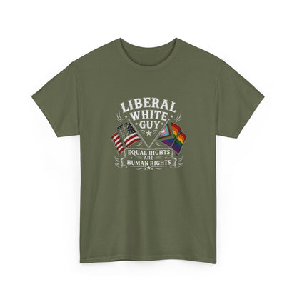 Liberal White Guy Unisex Heavy Cotton Tee