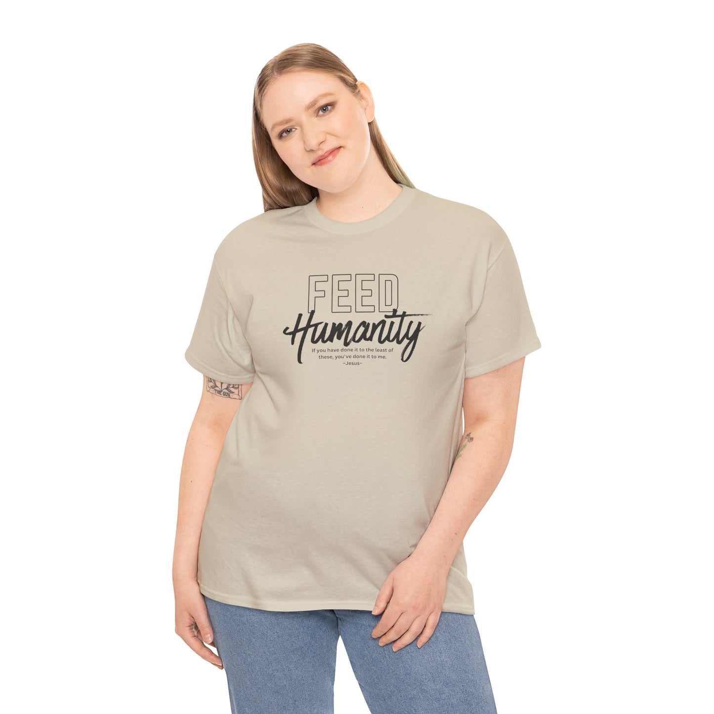 Feed Humanity Unisex Heavy Cotton Tee