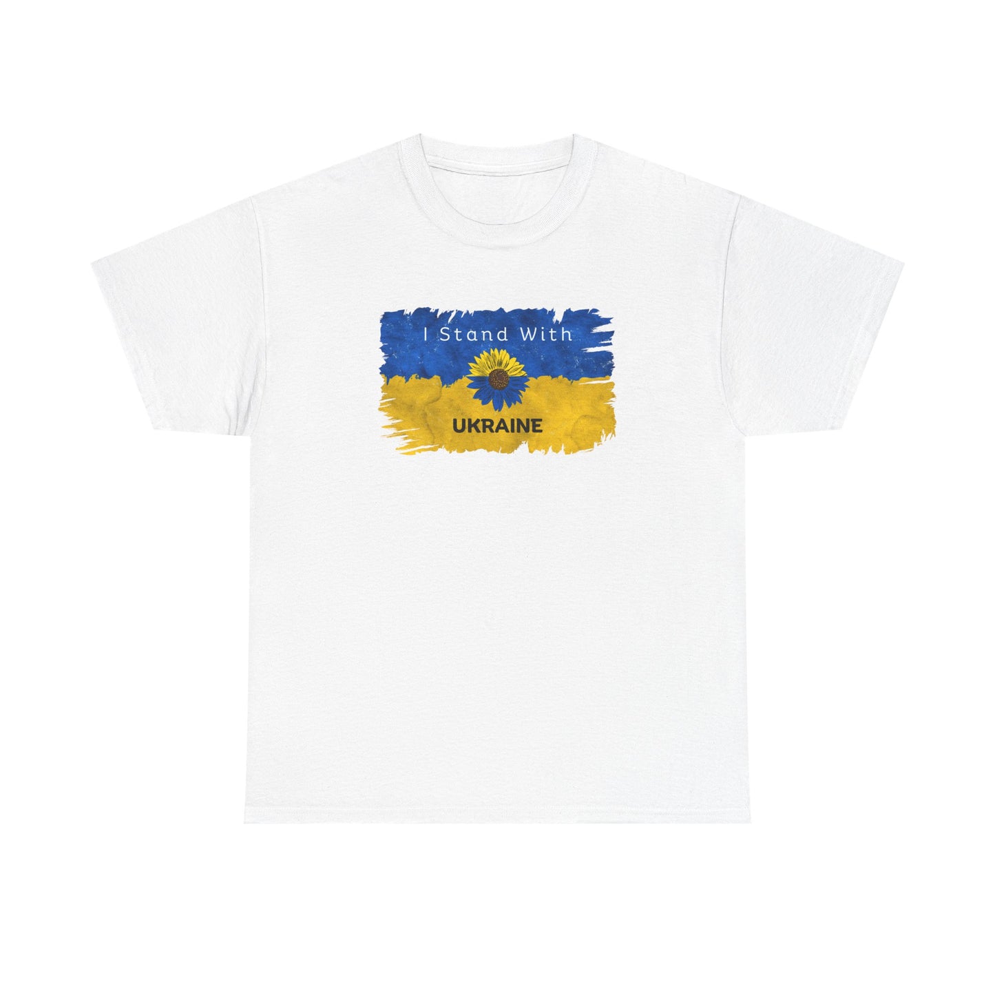 I Stand With Ukraine - Unisex Heavy Cotton Tee