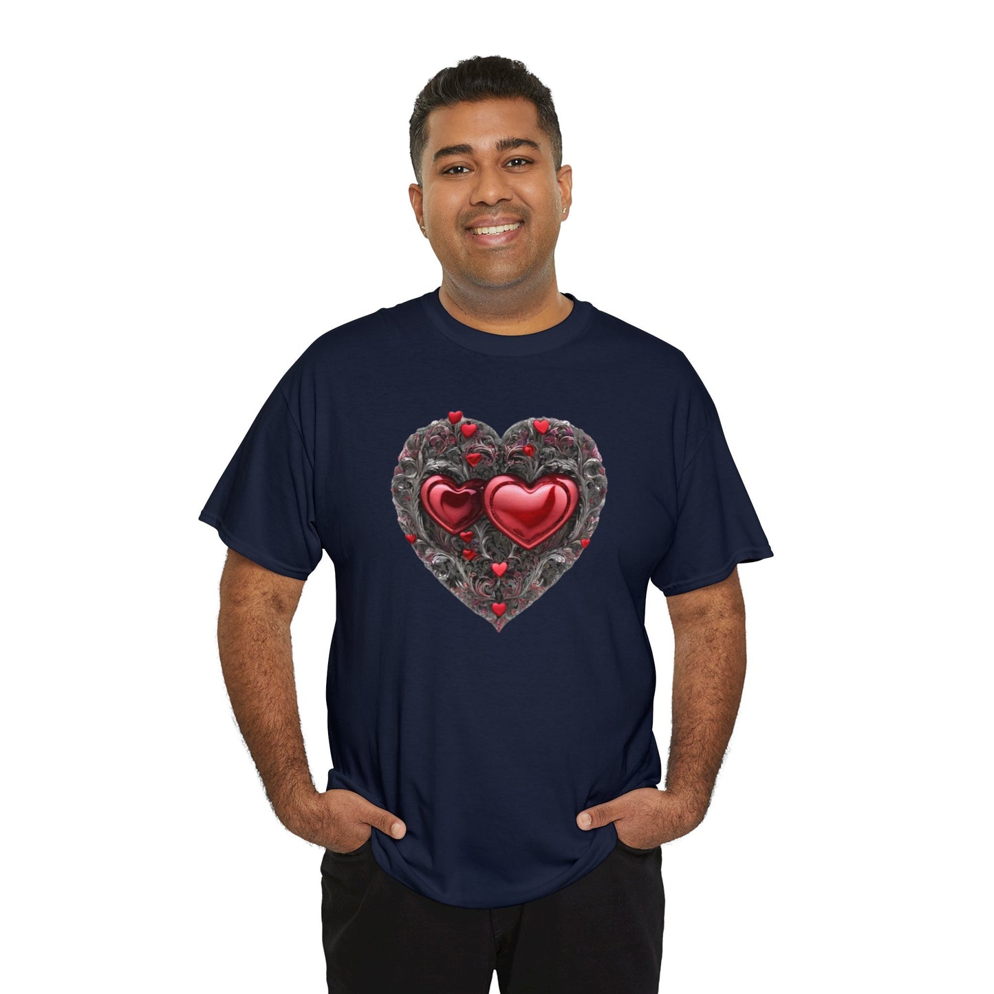 Two Hearts Together Unisex Heavy Cotton T-Shirt