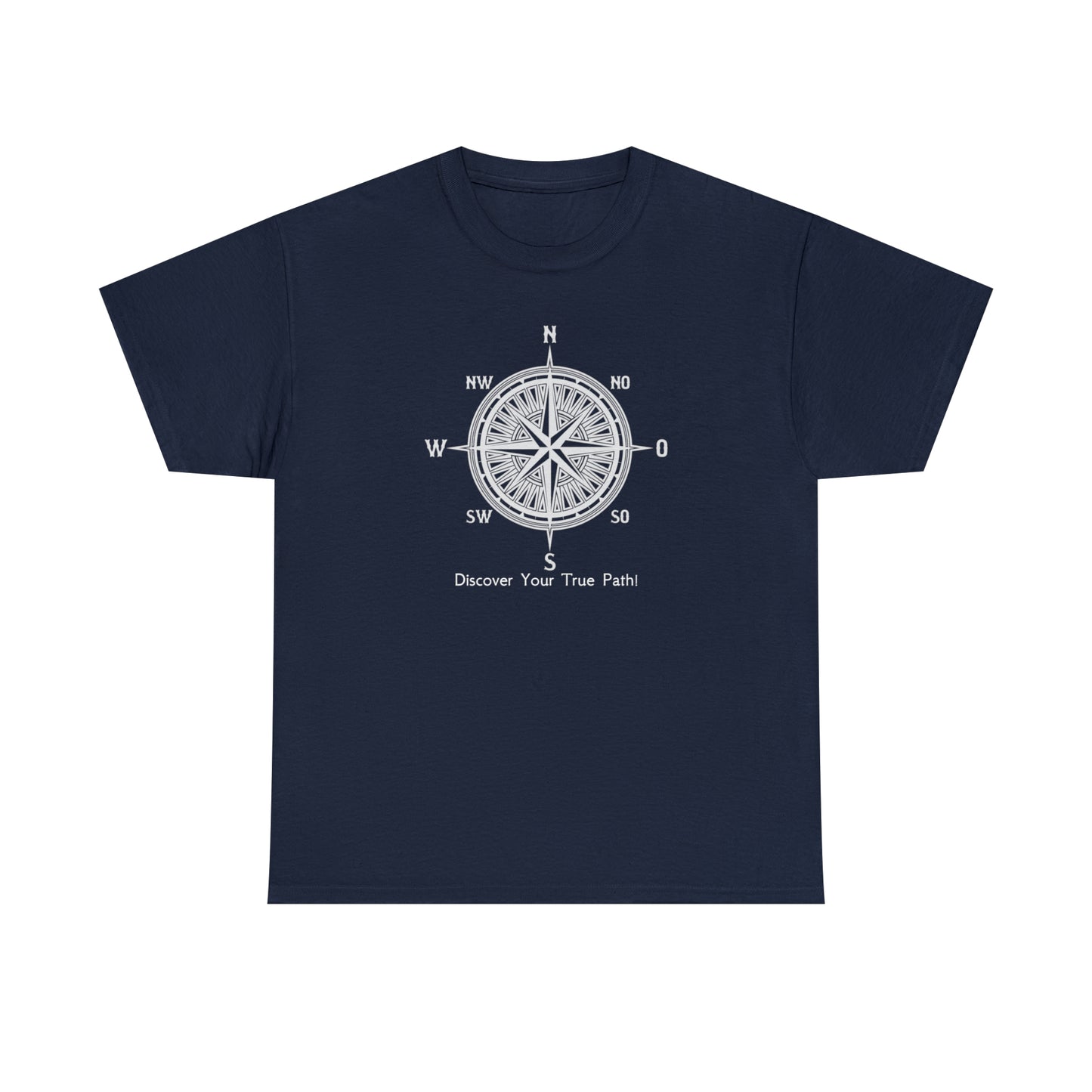 Compass, Discover Your True Path - Unisex Heavy Cotton Tee