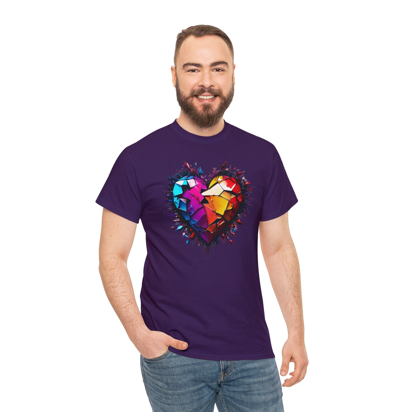 Heart Unisex Heavy Cotton T-Shirt