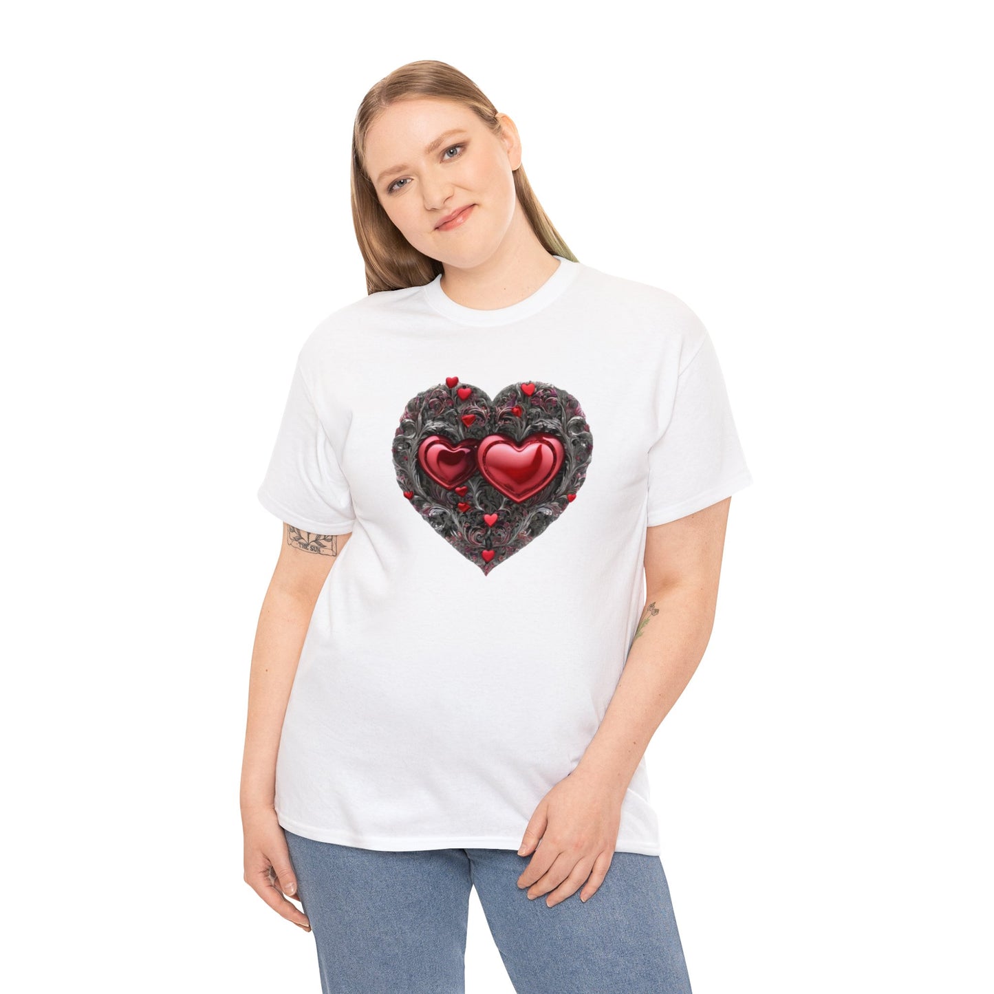 Two Hearts Together Unisex Heavy Cotton T-Shirt