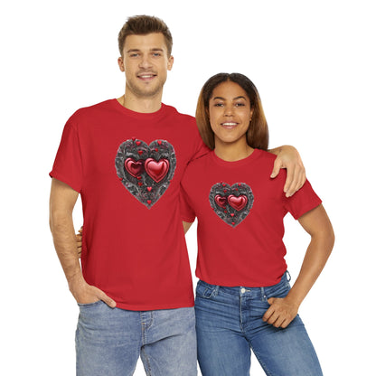 Two Hearts Together Unisex Heavy Cotton T-Shirt