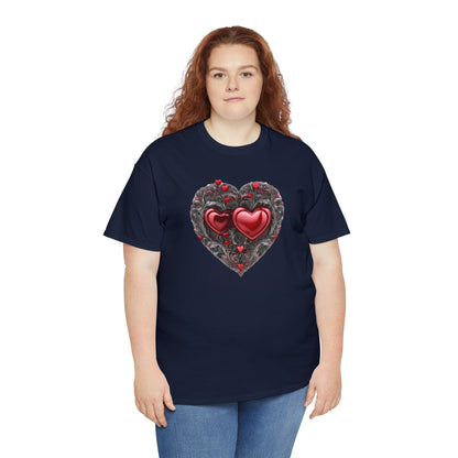 Two Hearts Together Unisex Heavy Cotton T-Shirt