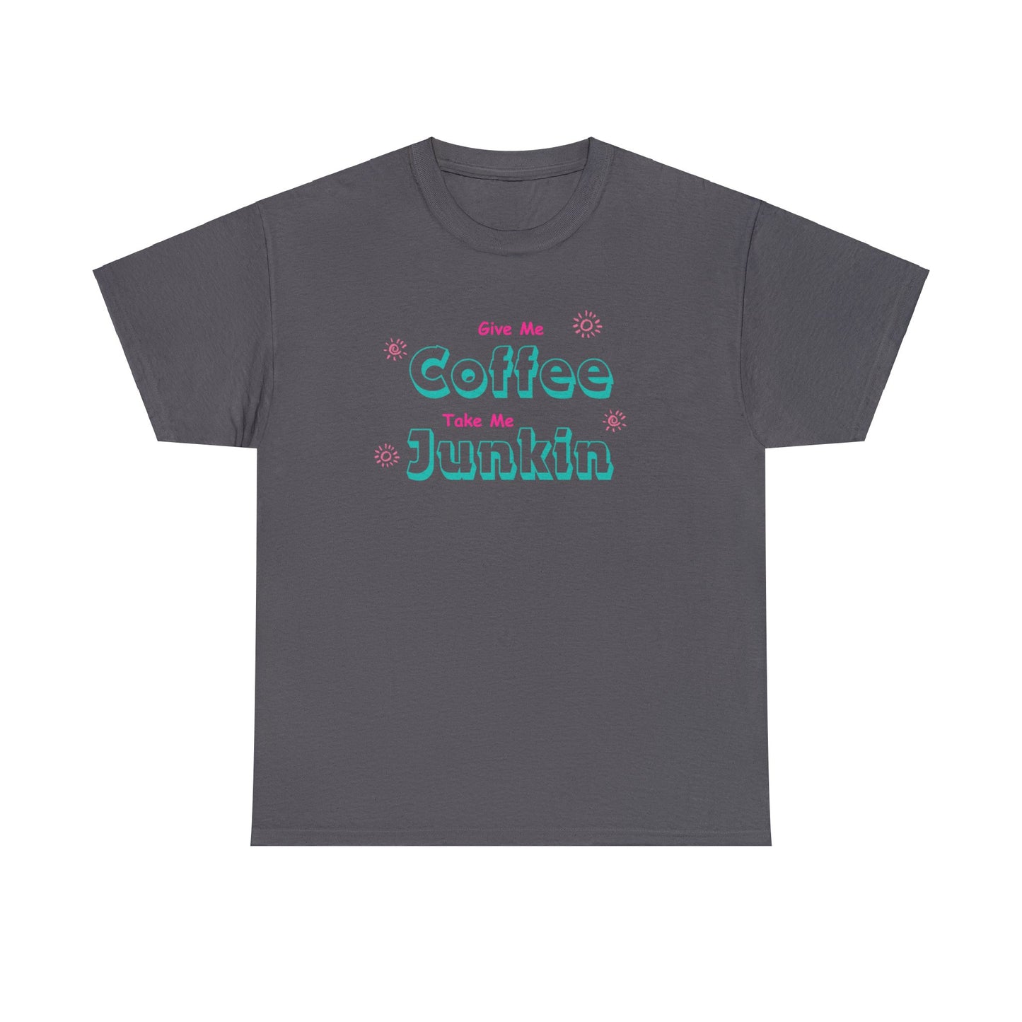 Coffee, Junkin, Unisex Heavy Cotton T-Shirt