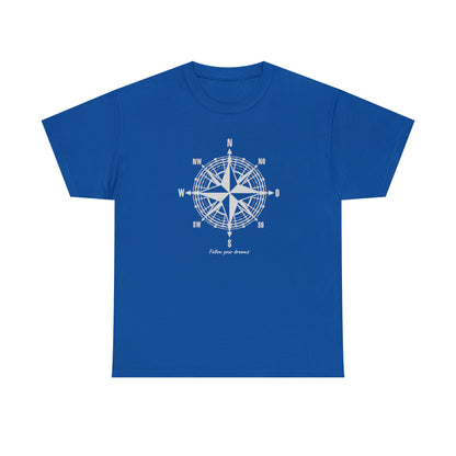 Compass, Follow your dreams - Unisex Heavy Cotton Tee