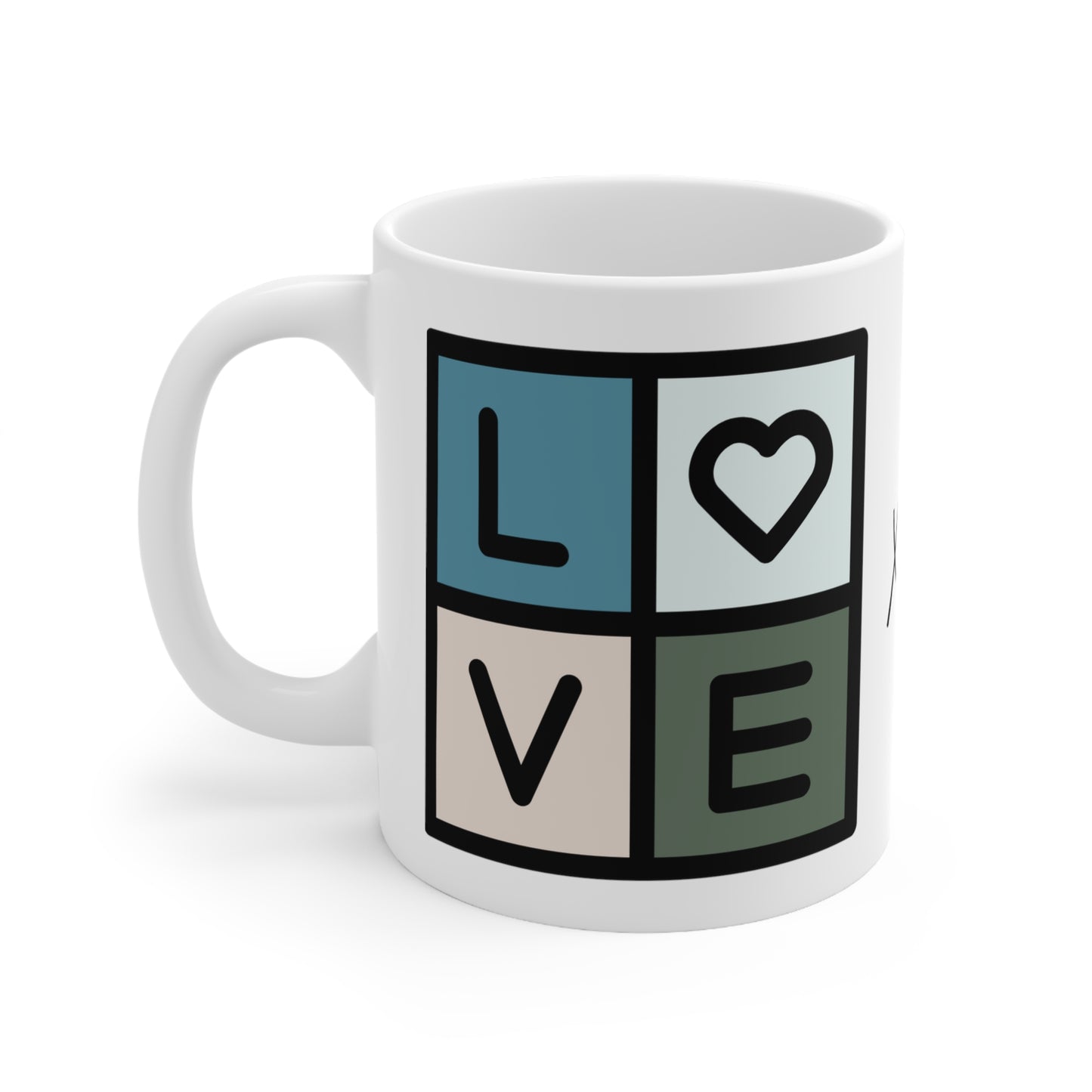 Love, XOXO, Ceramic Mug 11oz