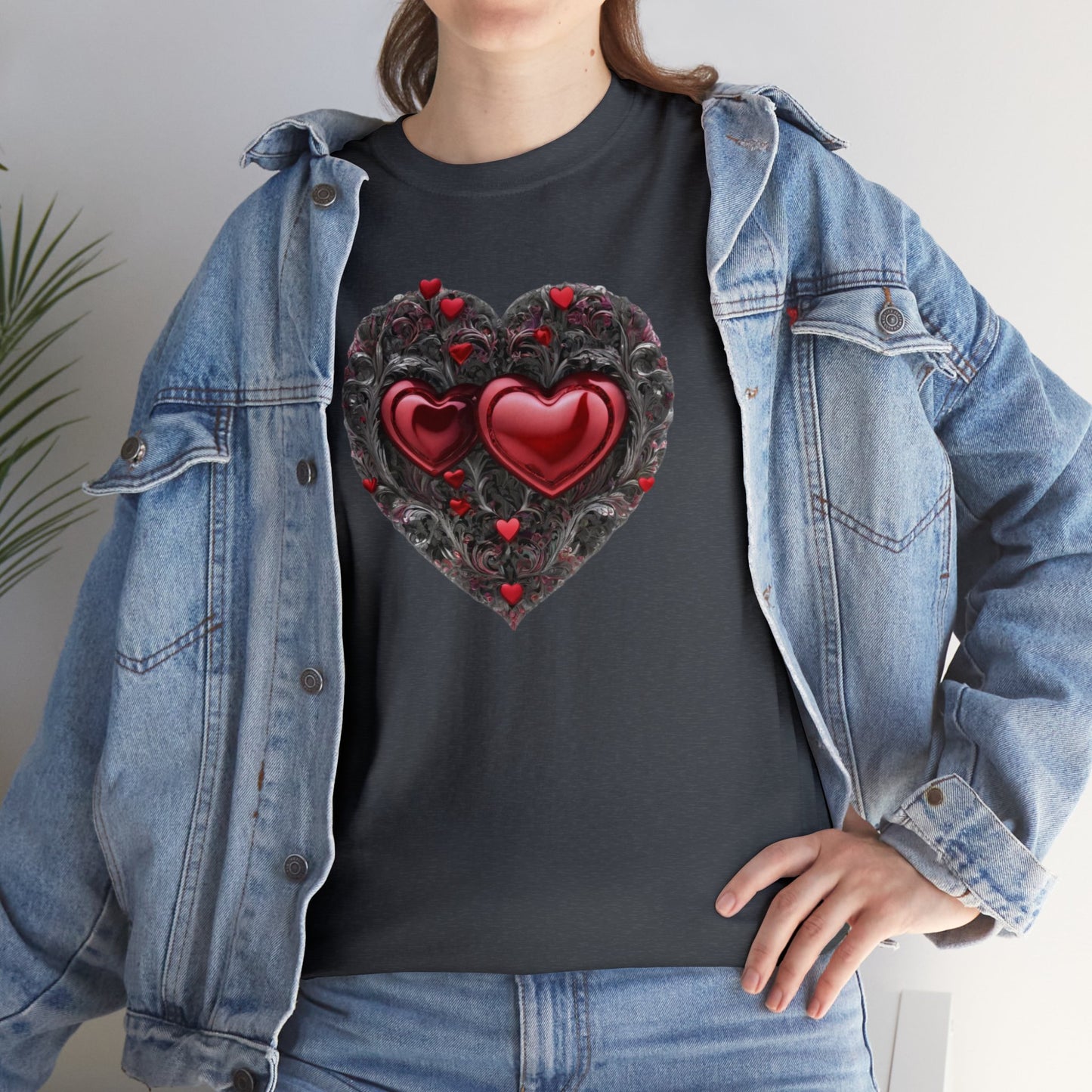 Two Hearts Together Unisex Heavy Cotton T-Shirt