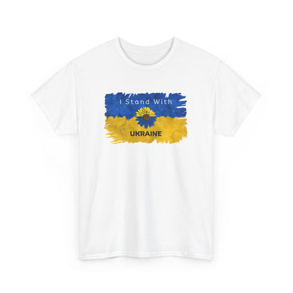 I Stand With Ukraine - Unisex Heavy Cotton Tee