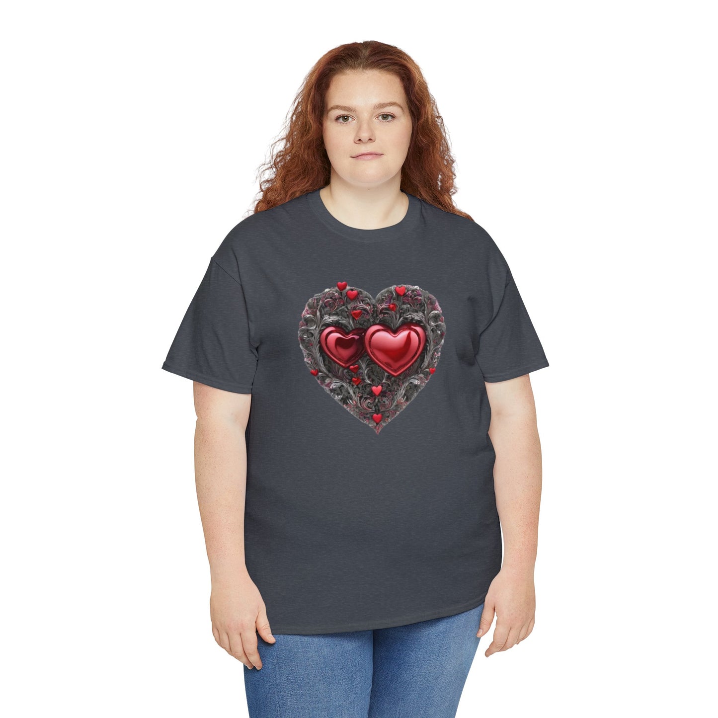 Two Hearts Together Unisex Heavy Cotton T-Shirt