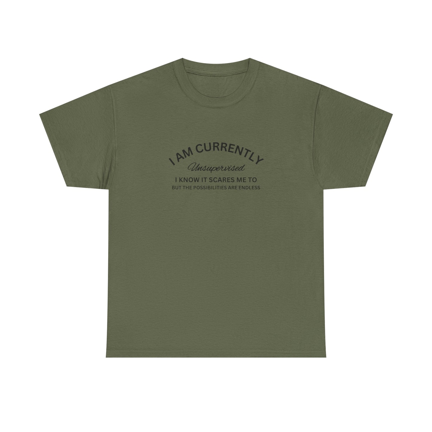 I Am Currently Unsupervised - Unisex Heavy Cotton Tee