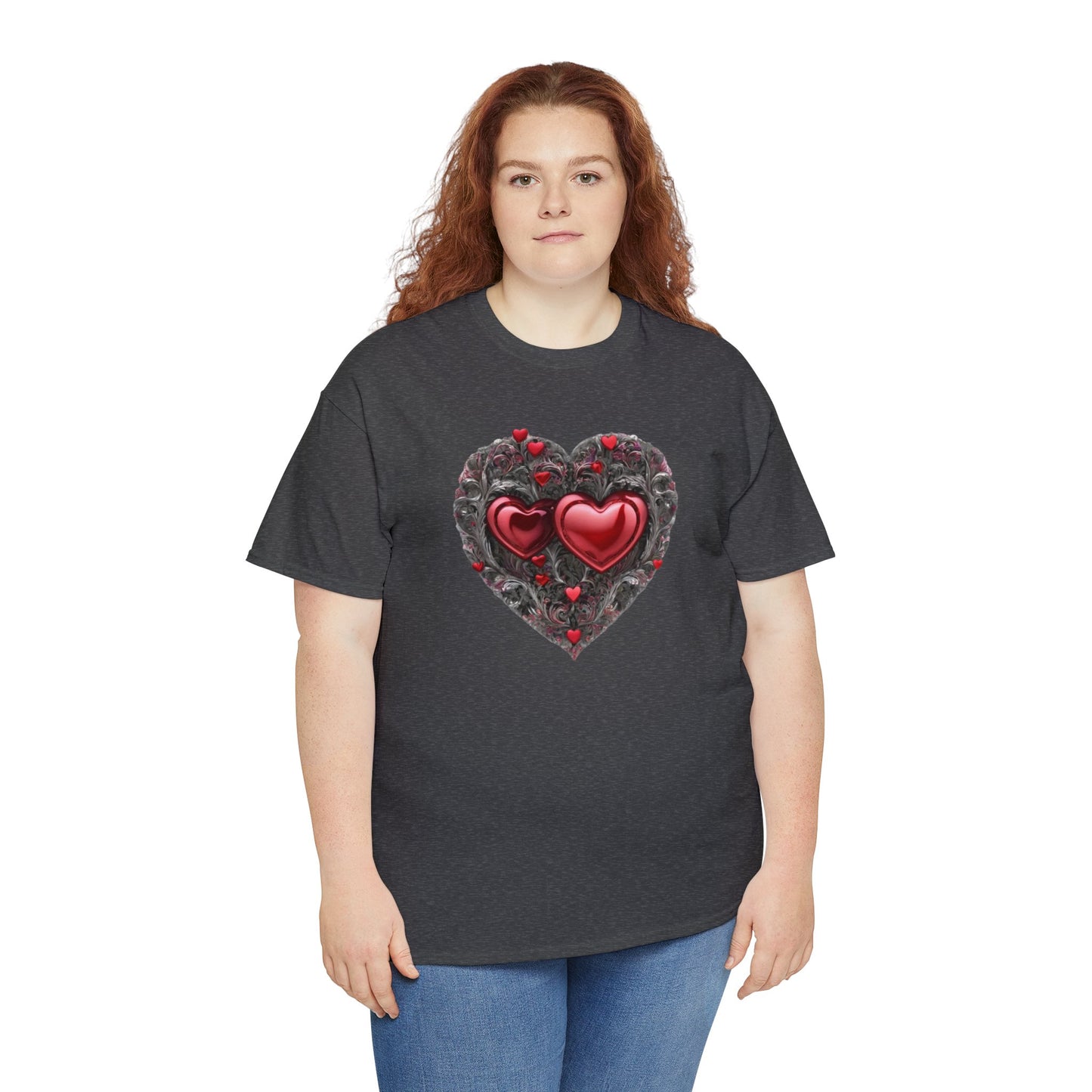 Two Hearts Together Unisex Heavy Cotton T-Shirt