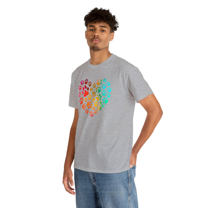 Paws Heart - Unisex Heavy Cotton Tee