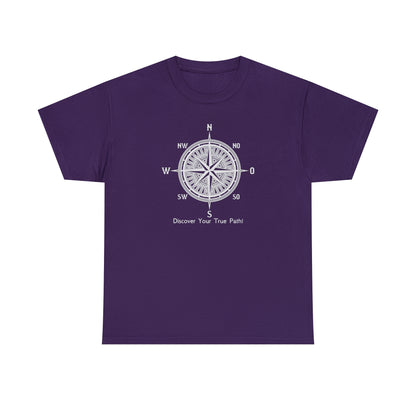 Compass, Discover Your True Path - Unisex Heavy Cotton Tee