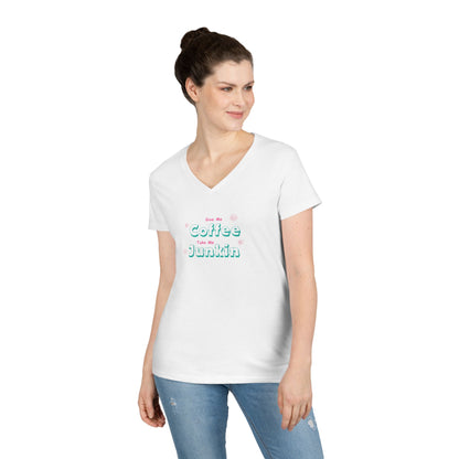 Coffee and Junkin' - Ladies' V-Neck T-Shirt