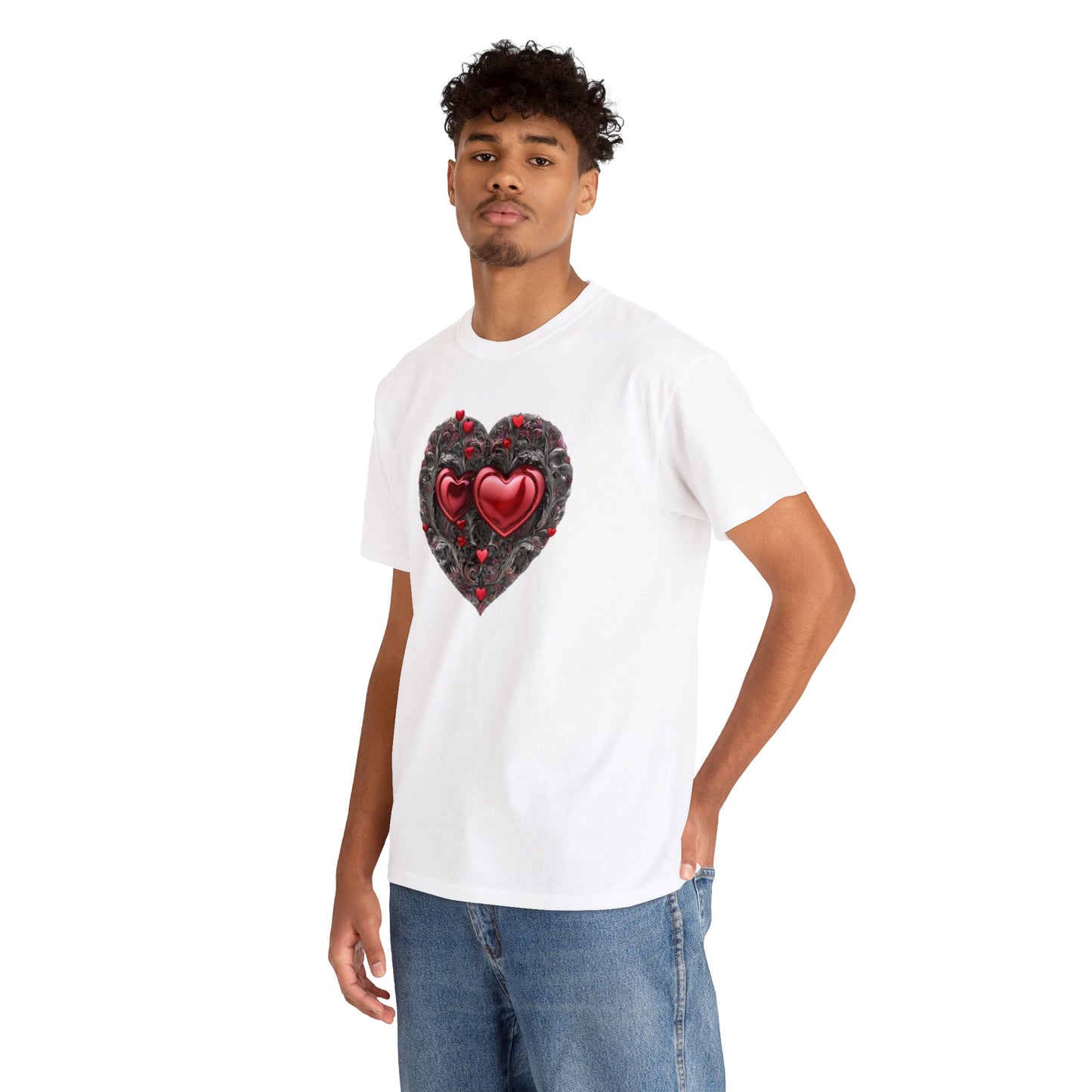 Two Hearts Together Unisex Heavy Cotton T-Shirt