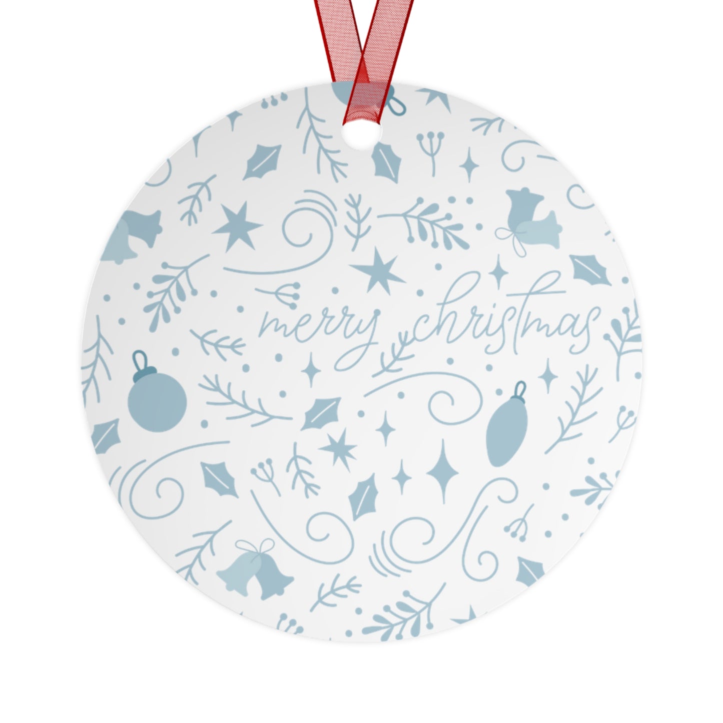 Let it Snow Metal Ornaments