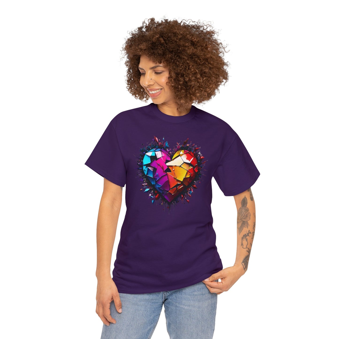 Heart Unisex Heavy Cotton T-Shirt