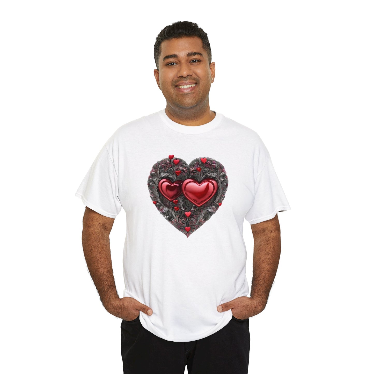 Two Hearts Together Unisex Heavy Cotton T-Shirt