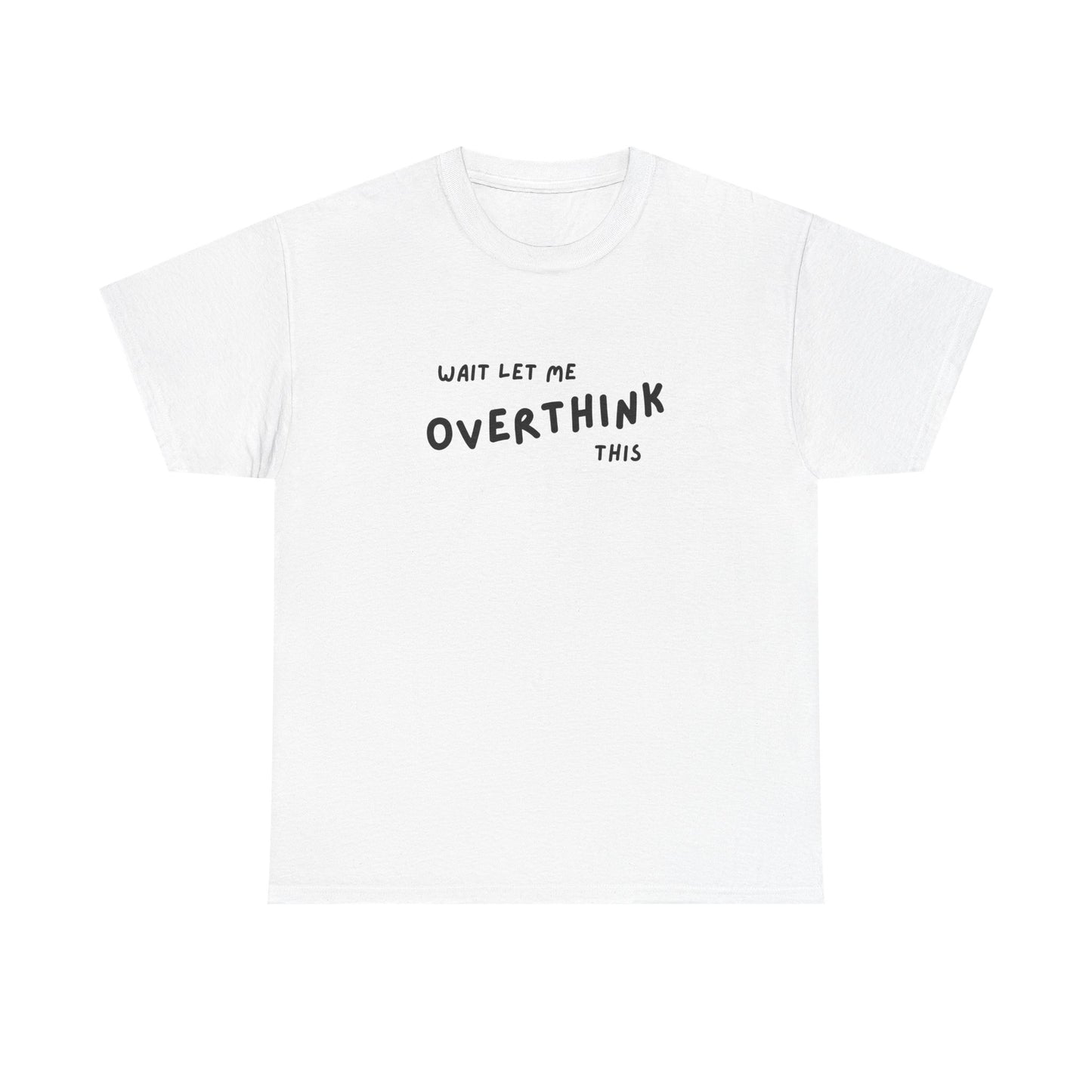 Wait Let Me OVERTHINK This - Unisex Heavy Cotton Tee