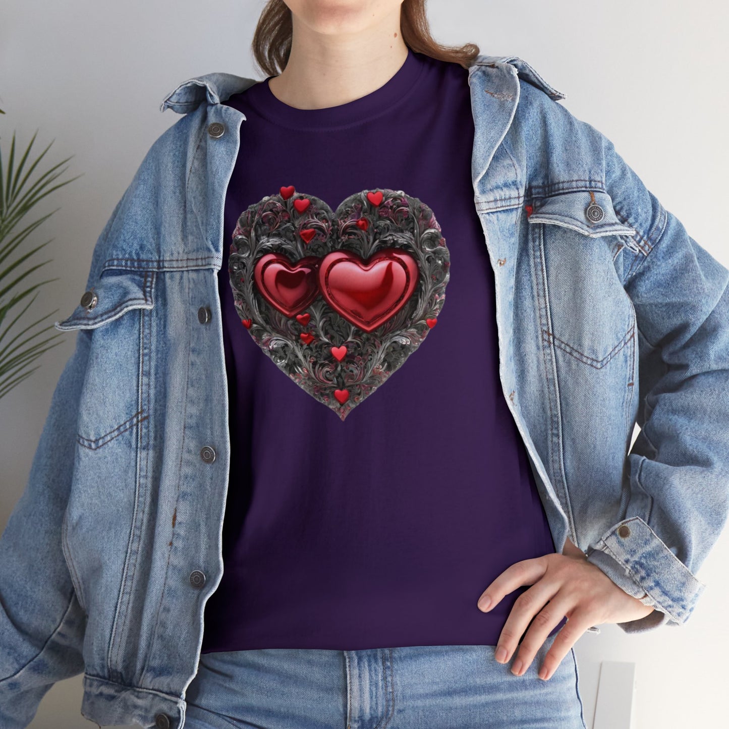 Two Hearts Together Unisex Heavy Cotton T-Shirt