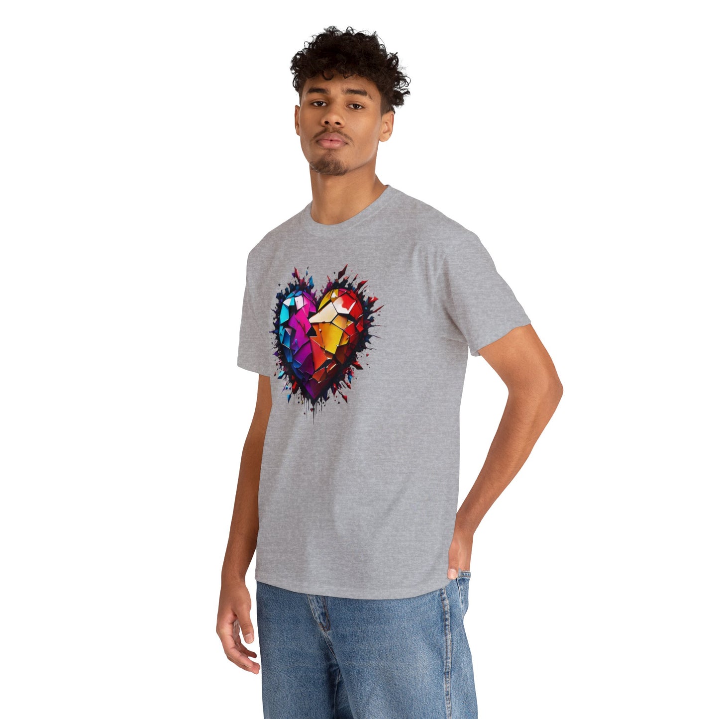 Heart Unisex Heavy Cotton T-Shirt