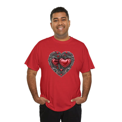 Two Hearts Together Unisex Heavy Cotton T-Shirt