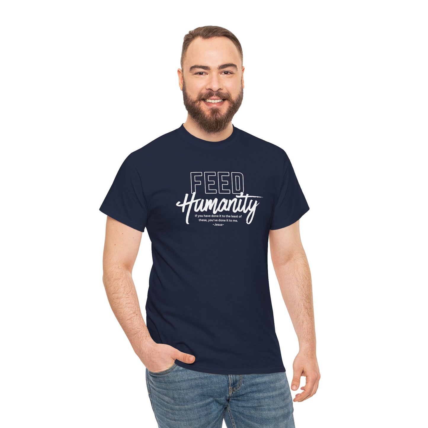 Feed Humanity  Unisex Heavy Cotton Tee
