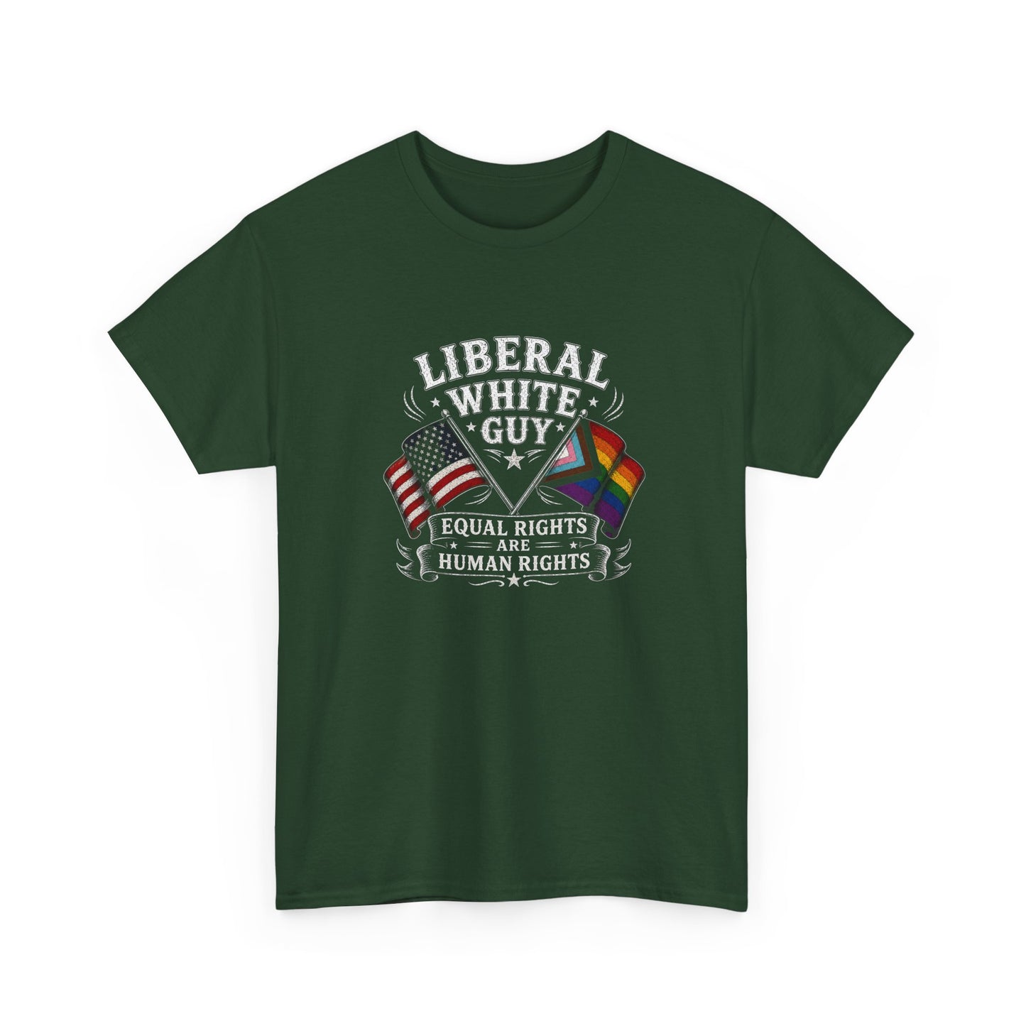 Liberal White Guy Unisex Heavy Cotton Tee