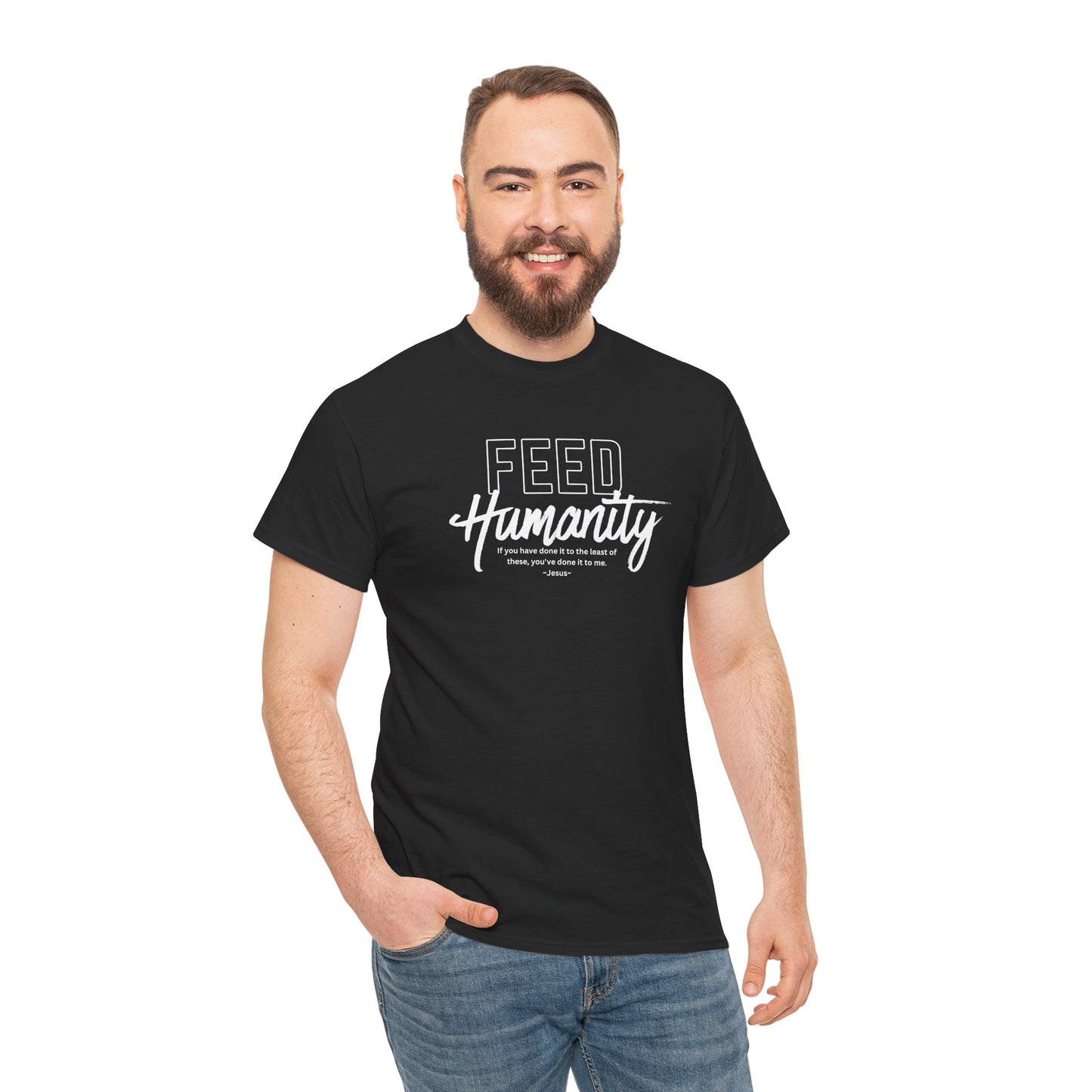 Feed Humanity  Unisex Heavy Cotton Tee