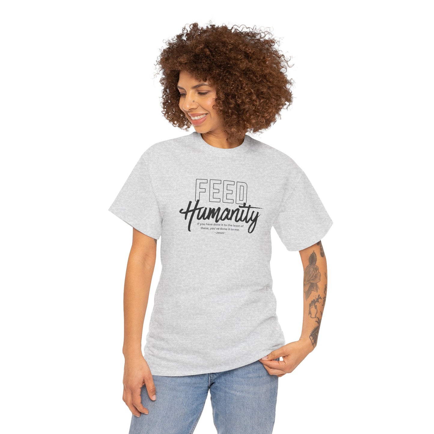 Feed Humanity Unisex Heavy Cotton Tee