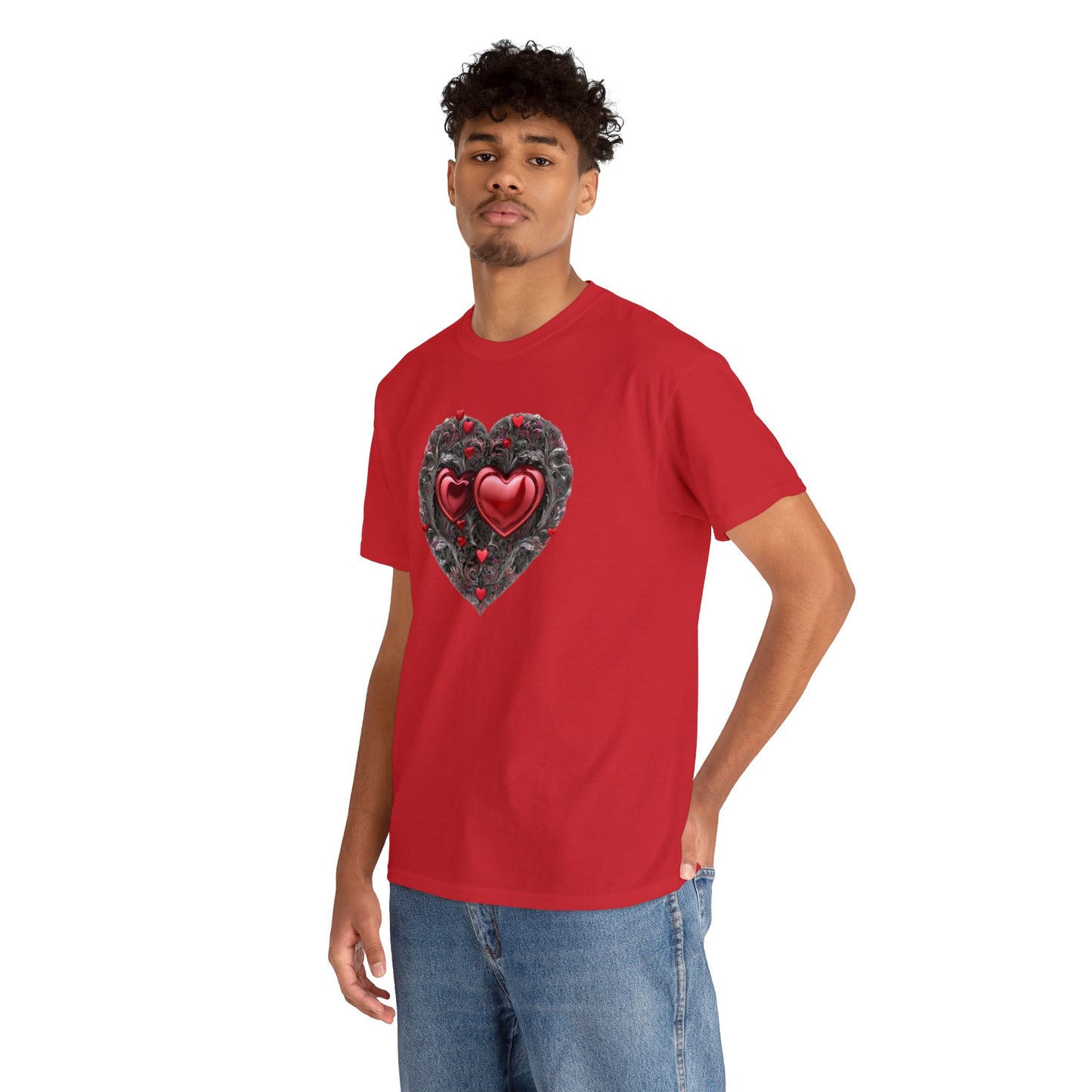 Two Hearts Together Unisex Heavy Cotton T-Shirt