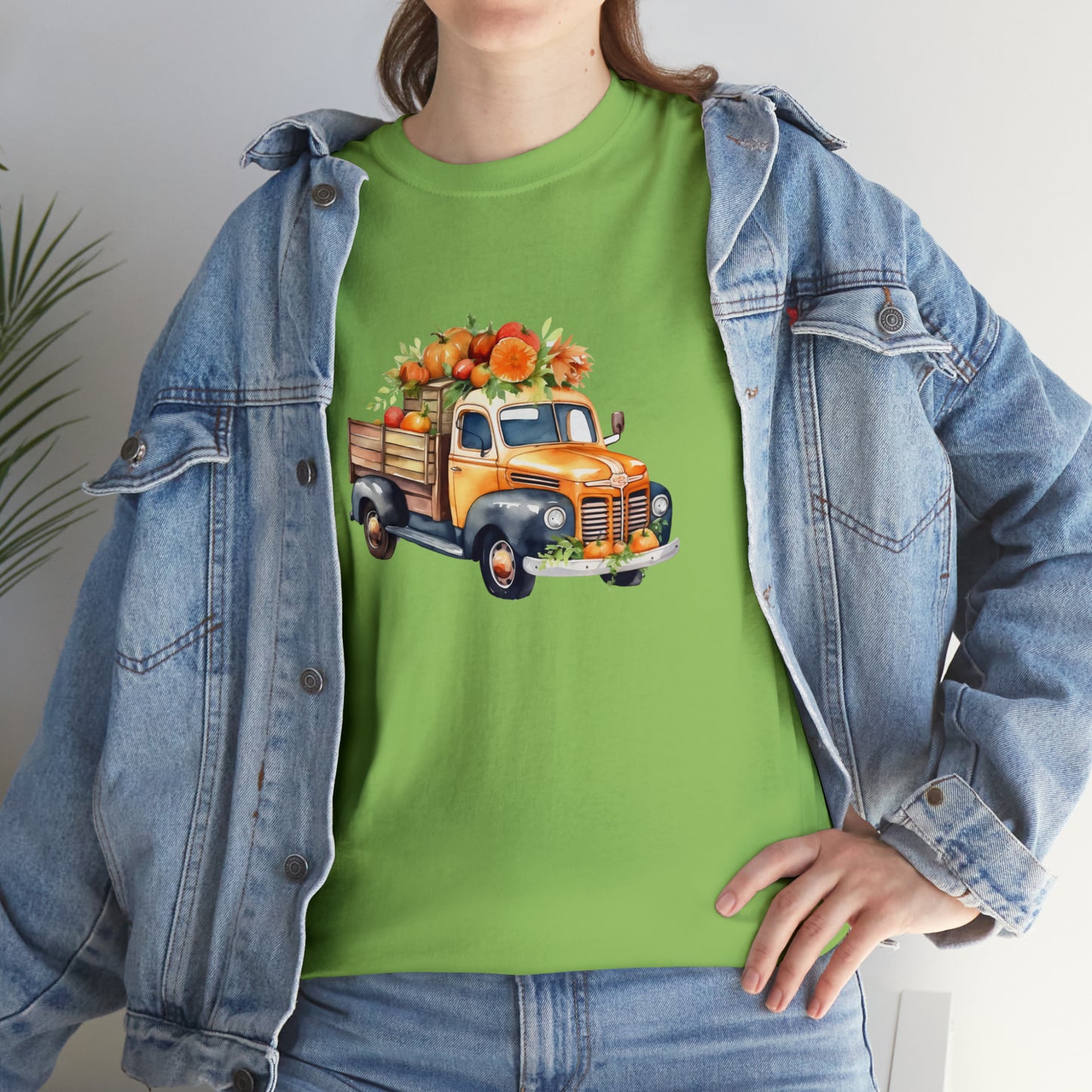 Fall Truck - Unisex Heavy Cotton Tee