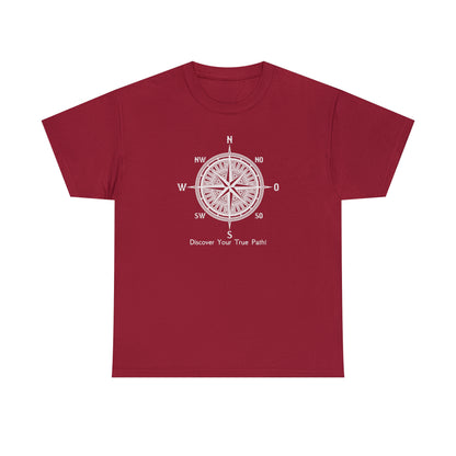 Compass, Discover Your True Path - Unisex Heavy Cotton Tee