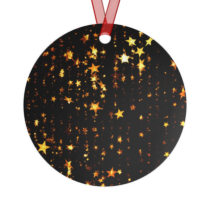 Season's Greetings Metal Ornaments