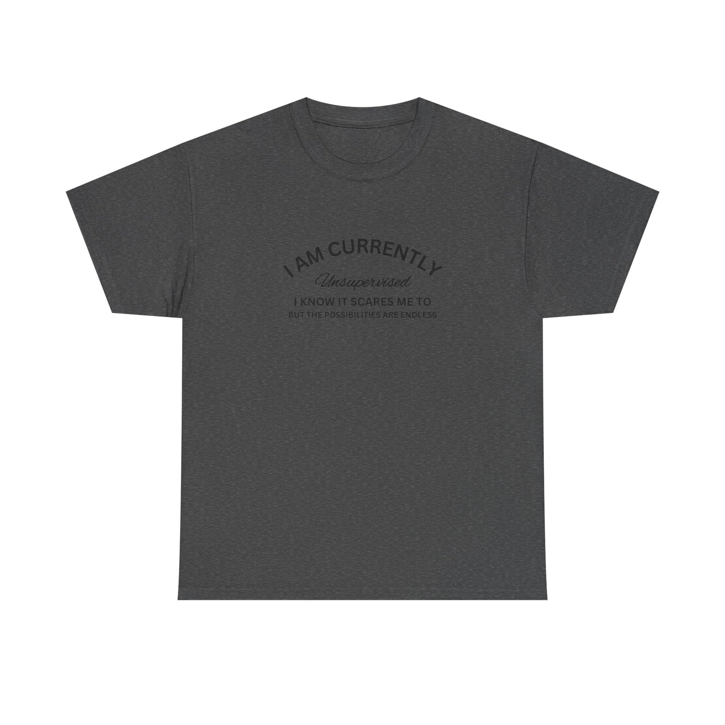 I Am Currently Unsupervised - Unisex Heavy Cotton Tee