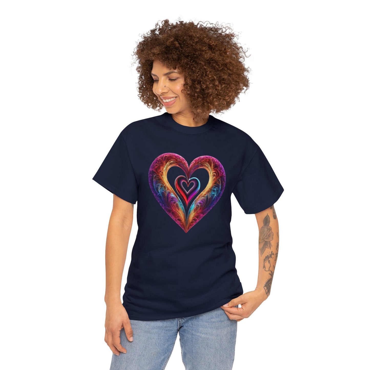 Hearts Unisex Heavy Cotton T-Shirt