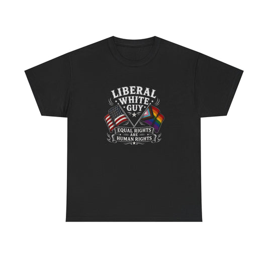 Liberal White Guy Unisex Heavy Cotton Tee