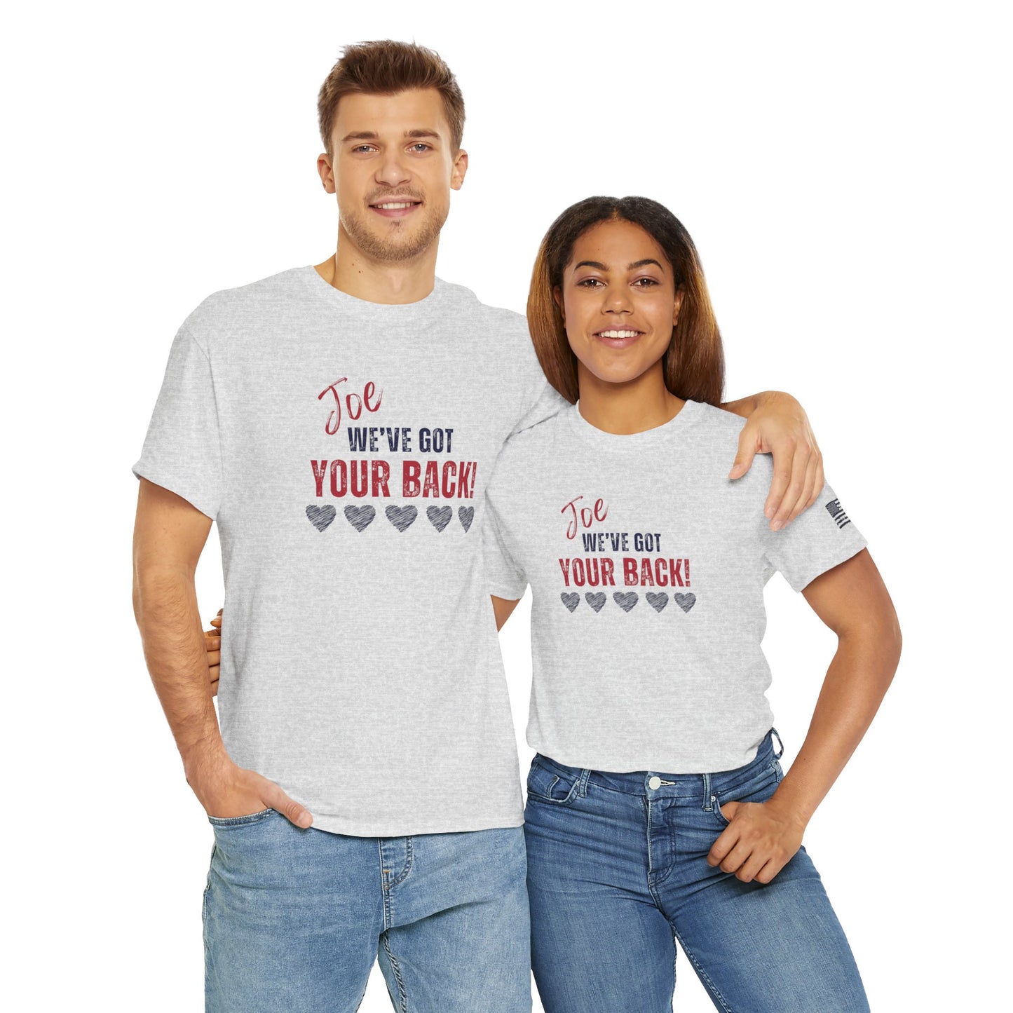 Joe, We've Got Your Back - Unisex Heavy Cotton Tee